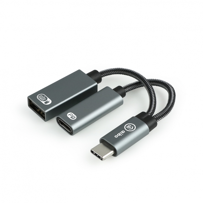 Type-C 轉 USB & Type-C 擴充轉接線 (PD60W快充)