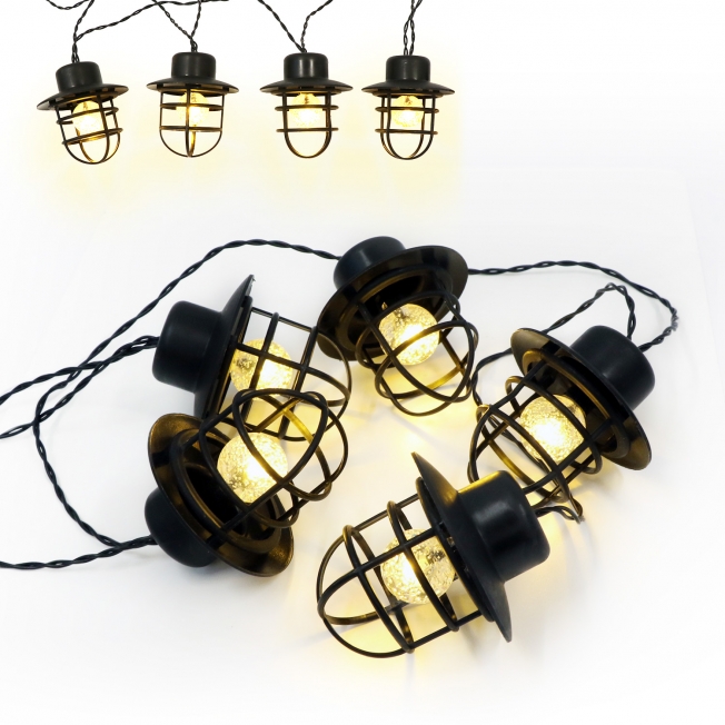 復古露營 LED燈串 3米10燈(暖黃光/八模式)USB款